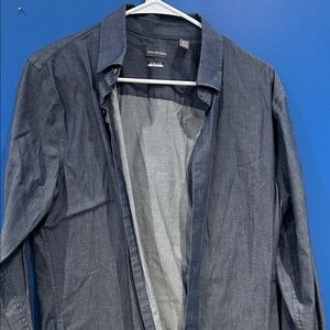 Van Heusen Men's Dark Blue Dress Shirt